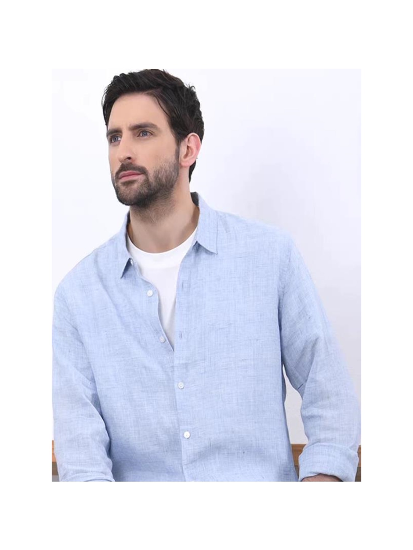 2026 shirt mens thin breathable   long sleeved cardigan   casual work shirt trendy