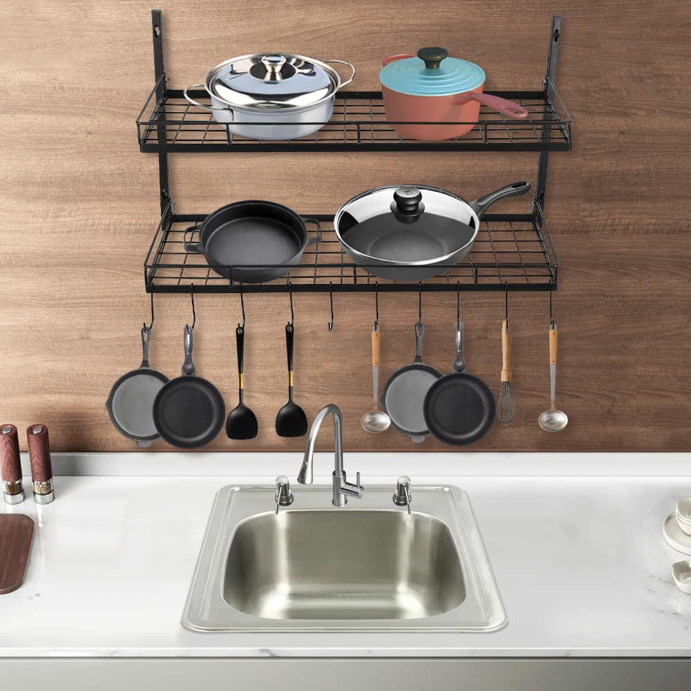 soporte pared colgante niveles 10 perchas soporte cocina Temu