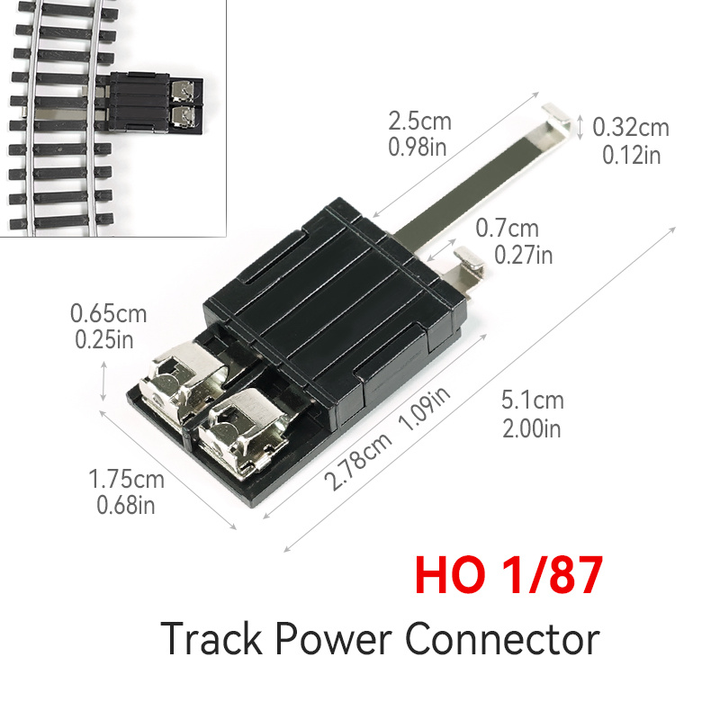 Image of 1:87 Scale Train Railway Model Materials Simulation Rail Junction Box Track Strips Diorama Kits
