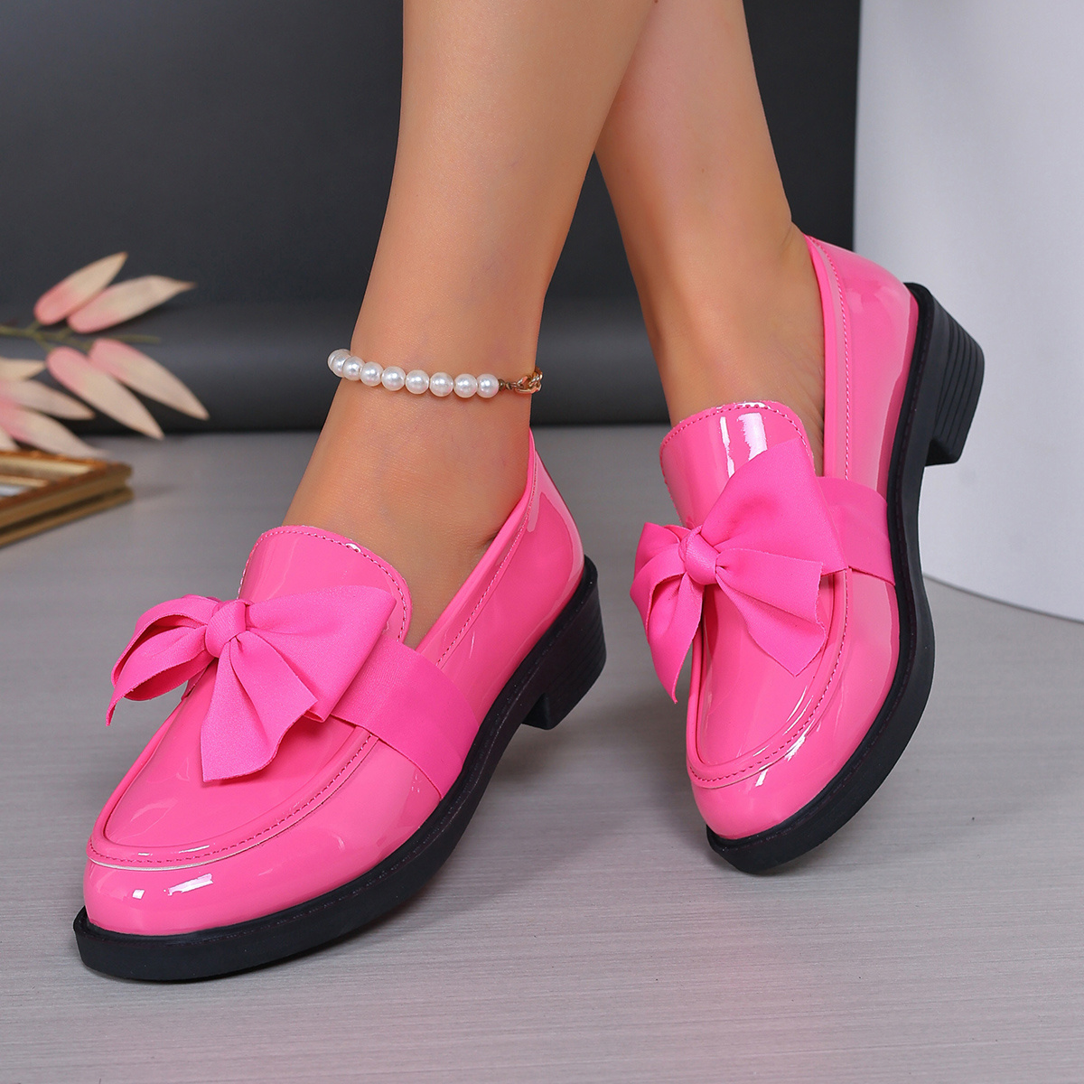 chinese dress ladies Jacqueline Satin Fuchsia Shoes for women by Age of Innocence