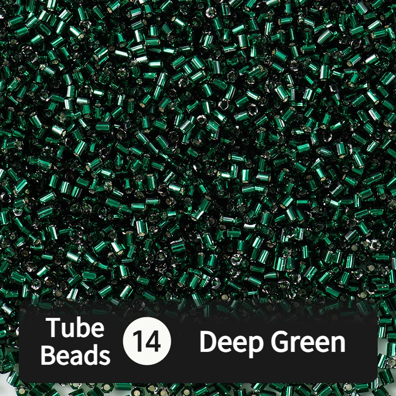 680pcs Hex-Cut Tube Beads for Beading & Jewellery Making