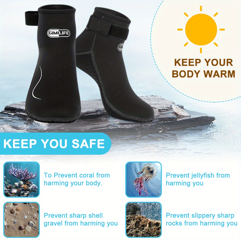 Chaussettes De Plongée En Néoprène Pour Hommes Et Femmes, Matériau Souple, Coordonnantes, Pour La Natation, Le