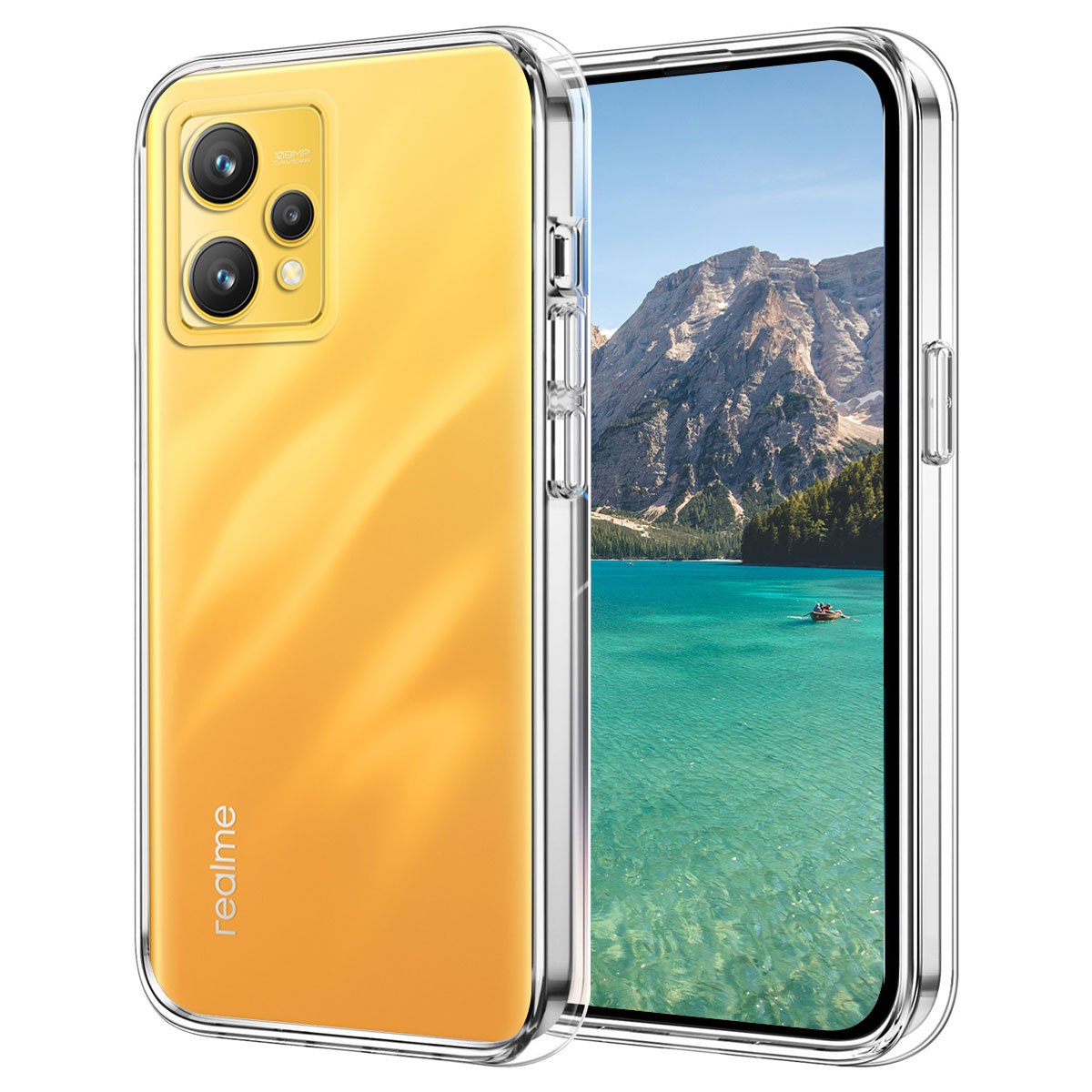 TEMU Phone Case: For Realme 9 4g Protective Case, Flexible Anti-fall Mobile Phone Protective Case, Protection, Anti-scratching Rear Case, Transparent