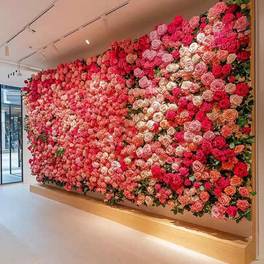artificial flower background wall flower wall decoration flower arrangement for indoor wedding with roses greenery