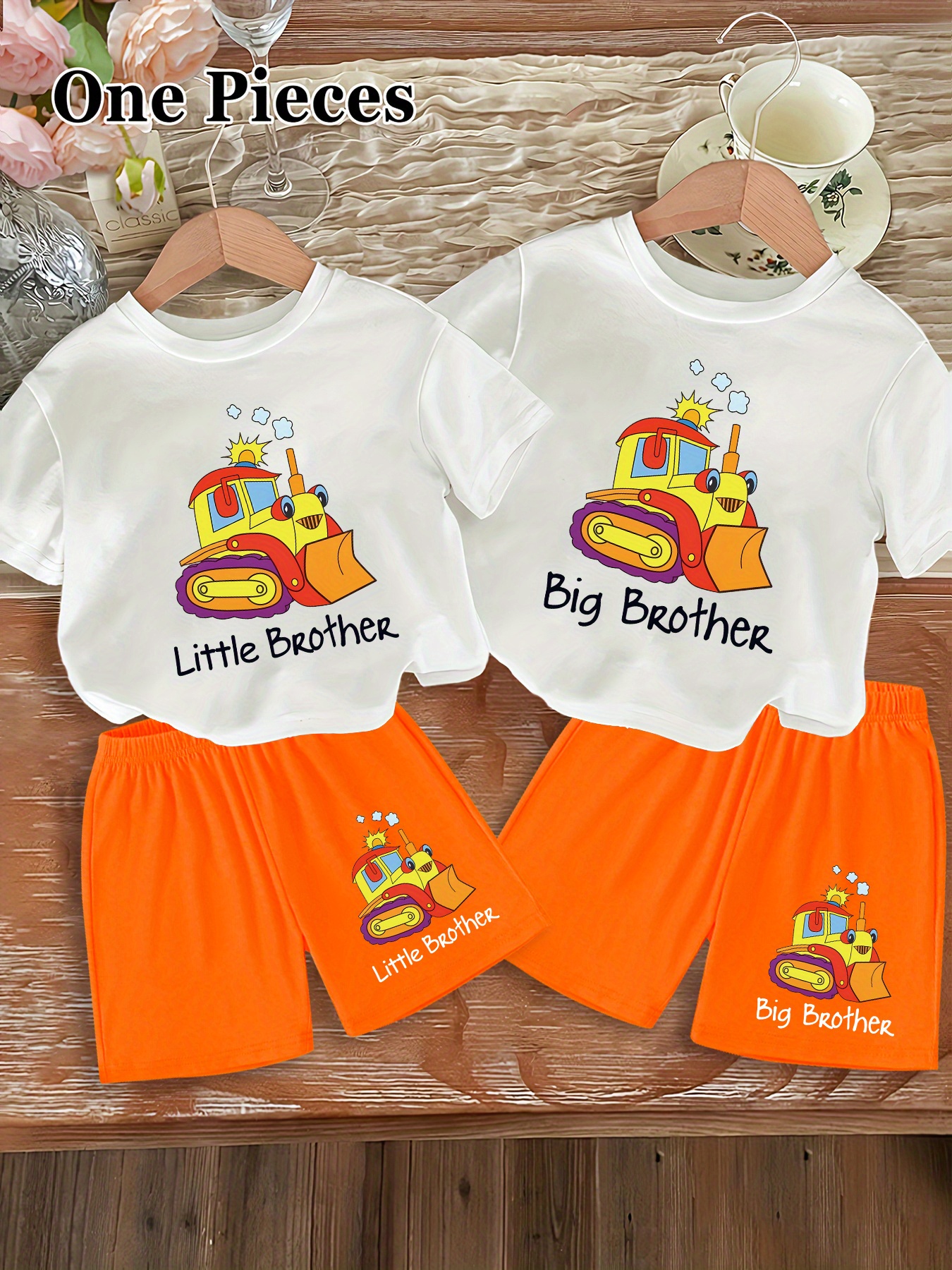 thumbnail interactive-video image 1 of Big Brother And Little Brother Matching Outfit In Sage – Pixie And Elf 1 of 11