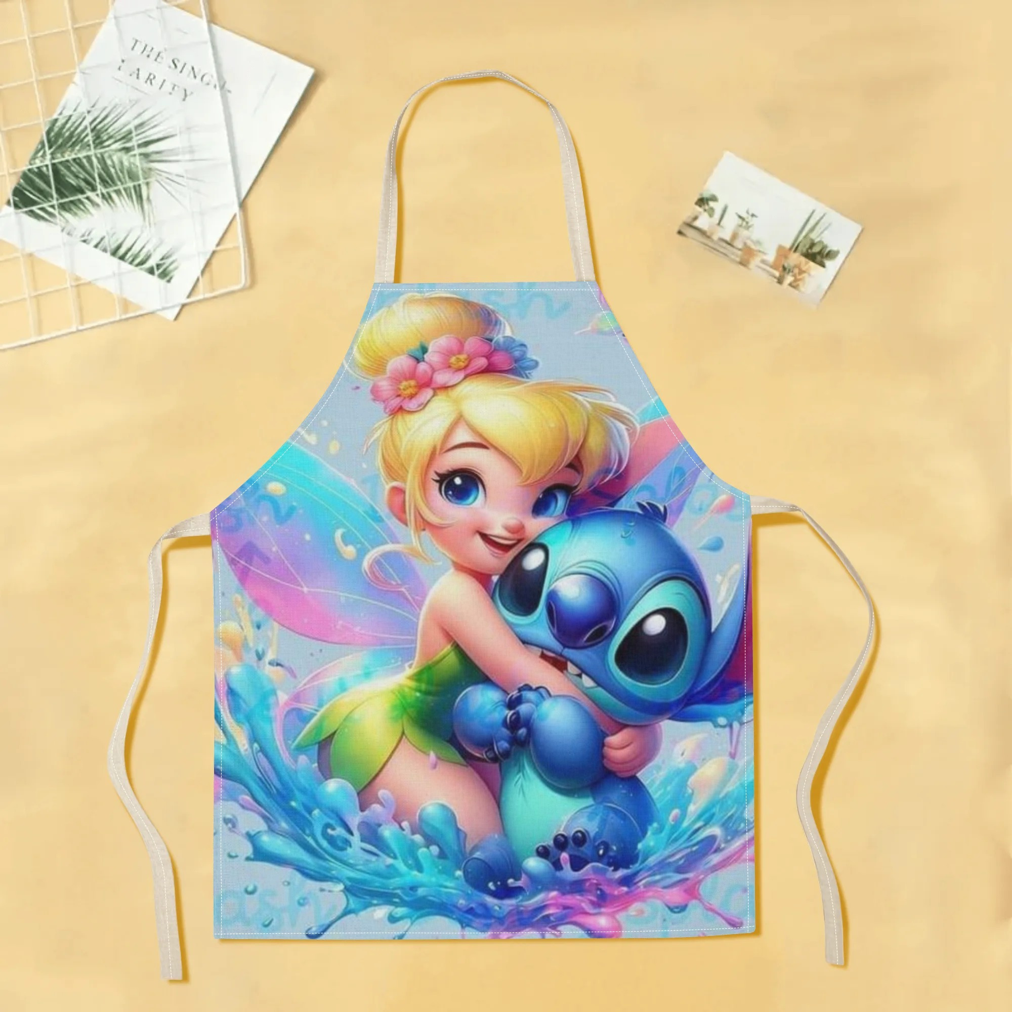 disney   a stylish waterproof apron featuring adorable cartoon designs of  ,  ,  ,  , and more.   beautiful and fashionable, with a simple and elegant style, suitable for hotels, supermarkets, restaurants, fru hops, bubble tea stands, and   home use. details 1