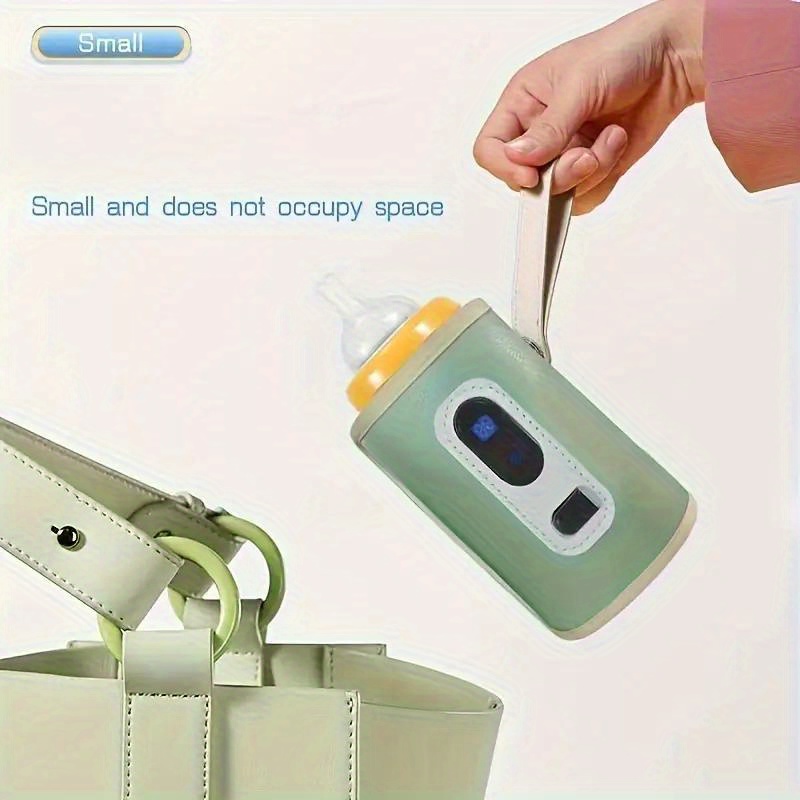 USB-Powered Smart Bottle Warmer with Real-Time Temperature Display - Portable, Multi-Functional for All Bottle Sizes - Ideal Gift for Moms on Christmas, Halloween, Easter, Mother'S Day, Thanksgiving, Bottle Warmer | Modern Kitchen Accessory | Digital Display, Bottle Warmer