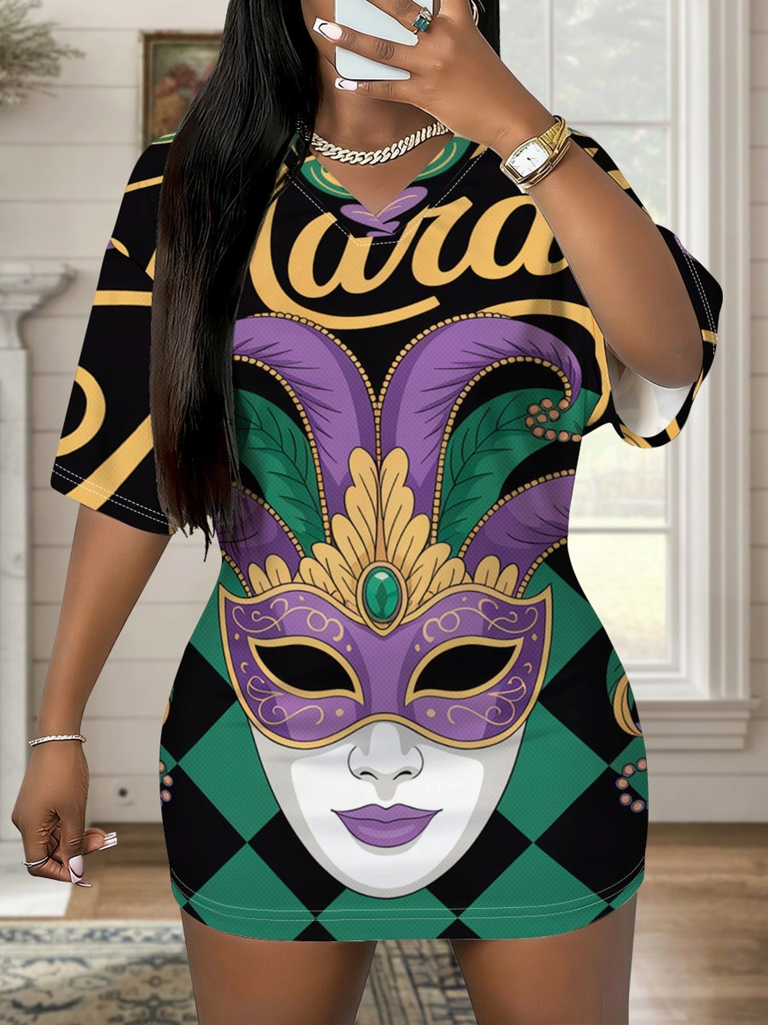 mardi gras dress All Things Mardi Gras Dress XL main image 1