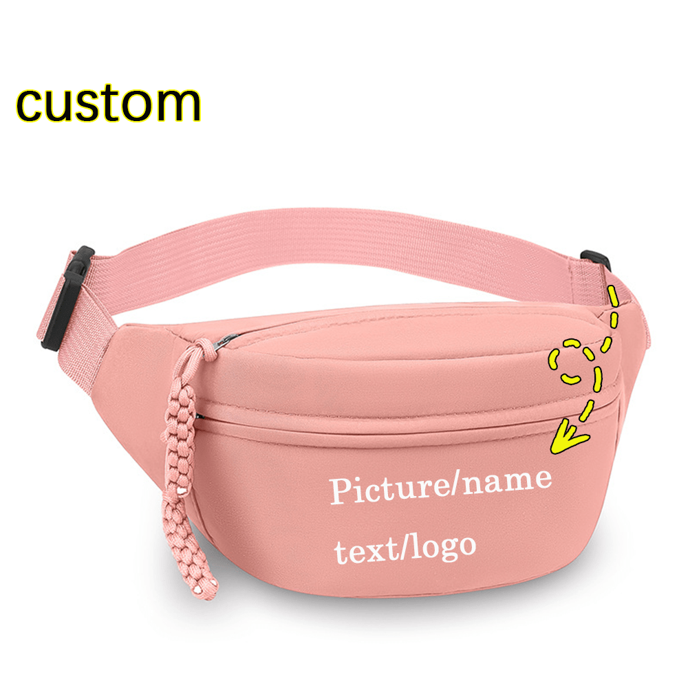 TEMU Bolso Bandolera Personalizable con Texto/Imagenes/Logotipos - , Portátil y Disponible en Múltiples Colores, Diseño Plegable y Correa Ajustable,