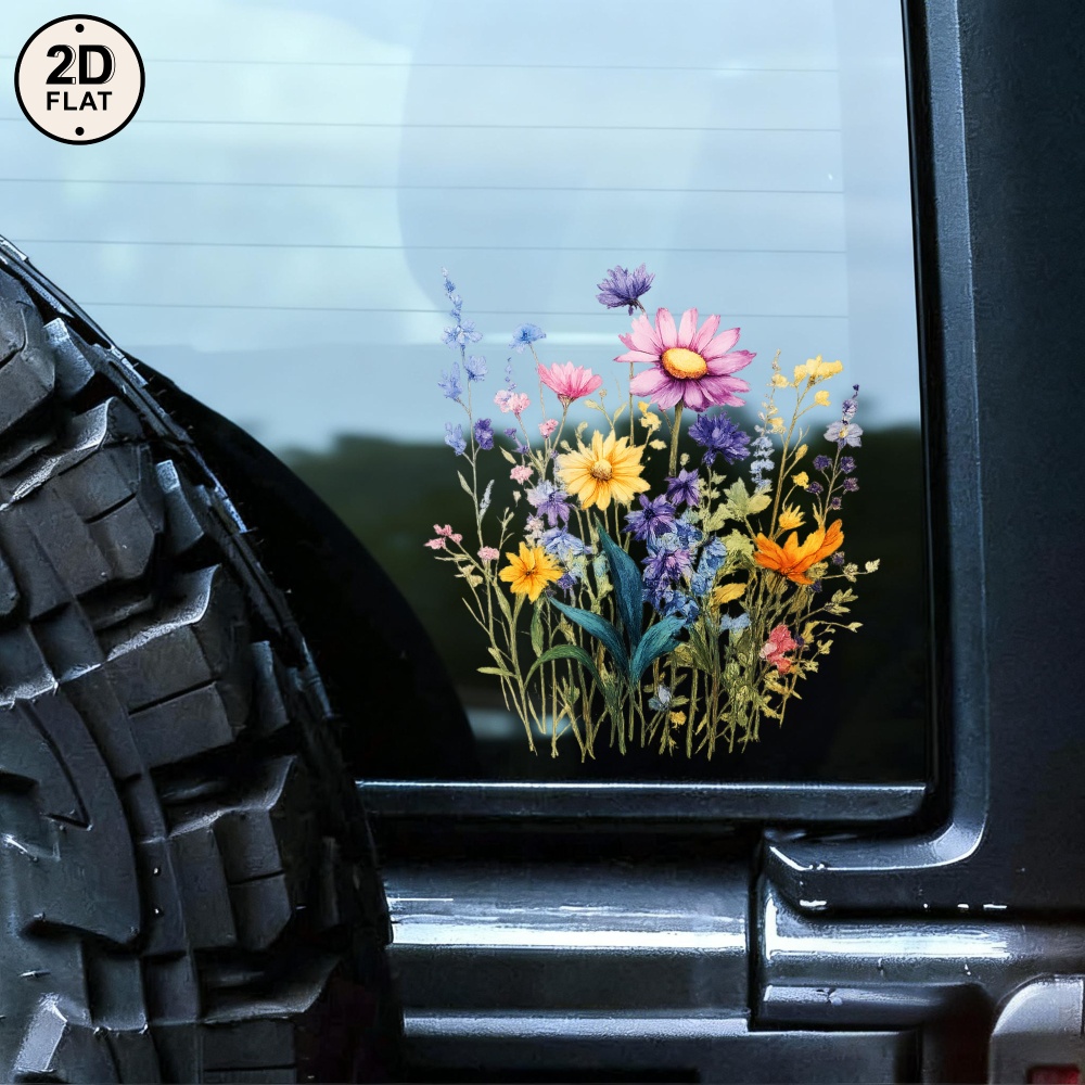 flower car stickers sold on Temu United States