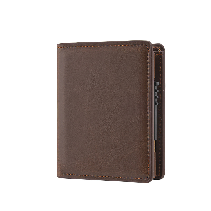 TEMU Billetera Corta para Hombre Automática Pop-Up de Aleación de Aluminio, Tarjetero, Bloqueo RFID, de Tarjeta Anti-Magnética, de Tarjetas de Metal,