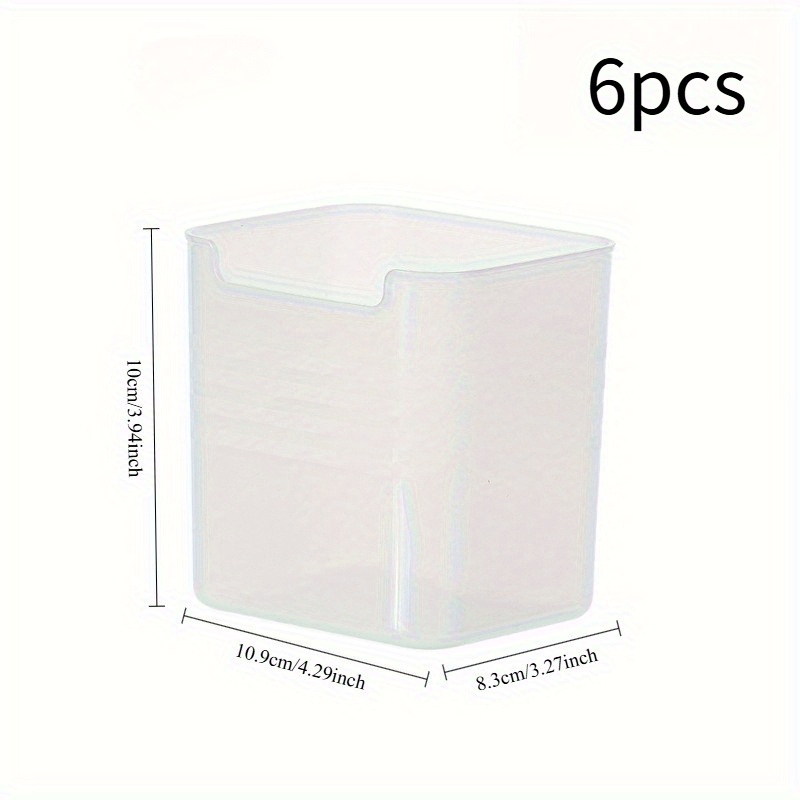 Image of 6pcs The Side Door Storage Box Of The Refrigerator Is A Must-have For Sorting And Organizing. Food-grade With A Side Storage Door And A Box For The Kitchen