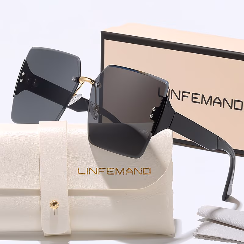 rimless decorative glasses for women summer party dance outfit festival gift Product details 3