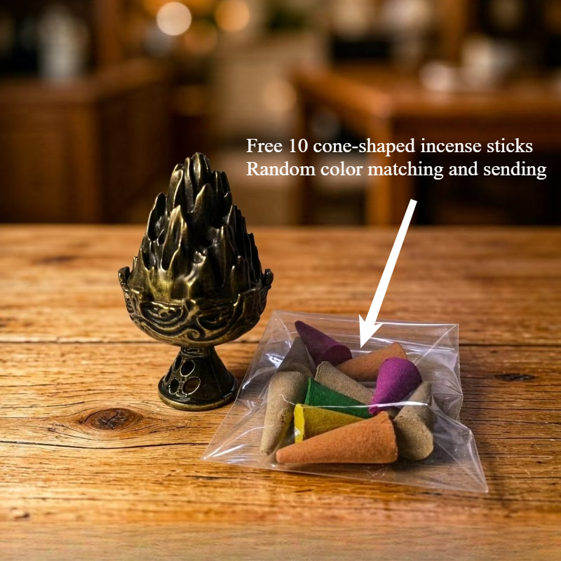 TEMU Small Incense Holder, Comes With 10 Cone Incense Burners, Random Color Matching, Home Decoration, Festive Atmosphere Decoration