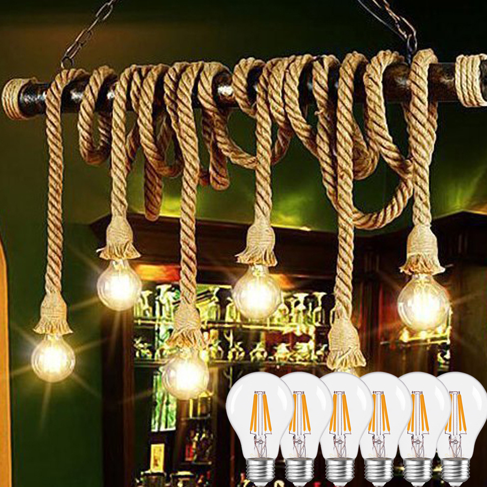Image of 3w E27 G45 Led Bulb, Vintage Warm Lamp For Home Bedroom Party Vintage G45 E27 3w Led Bulb Soft Warm Light For Bedroom Party Decor 6pcs