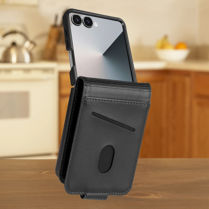 TEMU Phone Case - Retro Flip-style Card Holder Phone Case For , Z Flip4, , , Z Fe, Fully Protective Anti-drop Phone Cover