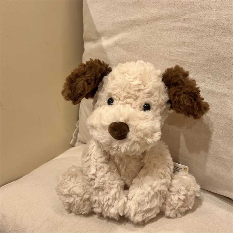 TEMU 1pc 35cm/ 13.78in Cute Cartoon Puppy Shape, Khaki Dog Plush Doll, Soft Polyester Stuffed Animal, Soft Silent Pet Doll, Suitable For Dogs To Play Indoors, , And New Year Gifts For Dogs