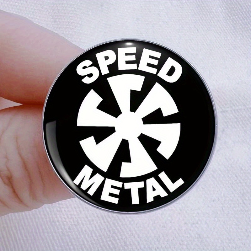 TEMU Rock Pin Badge Made Of Metal Alloy, Suitable For Clothing, Hats, And Backpacks - A Stylish Accessory , , And Colleagues - A Fun And Thoughtful