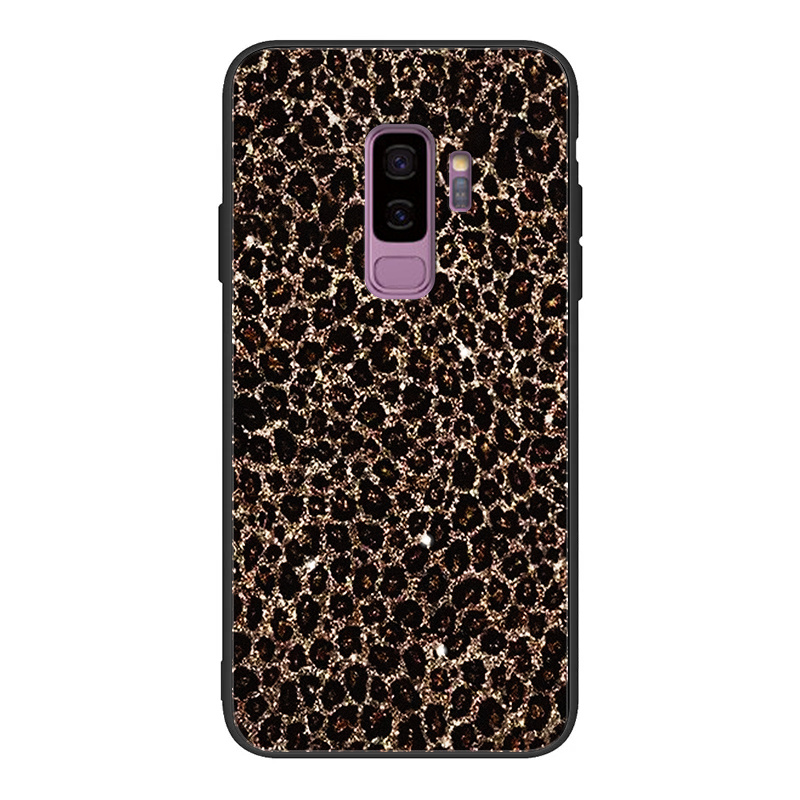 TEMU Phone Case: 1pc High-end Retro Shiny Leopard Pattern Hard Phone Case Suitable For S9/s9+ The Perfect Birthday Gift For