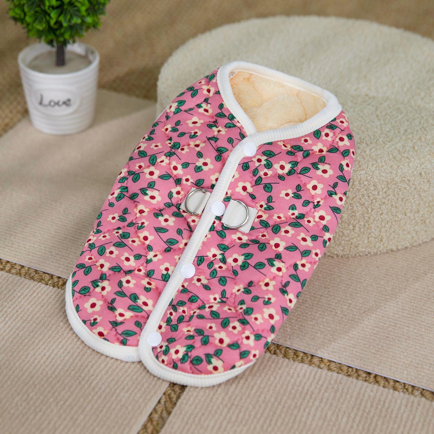 TEMU New Autumn/winter Pet Clothing With Leash Loop, New Autumn/winter Pet Apparel For Small Dogs, Autumn/winter Warm And Comfortable Pet Vest For