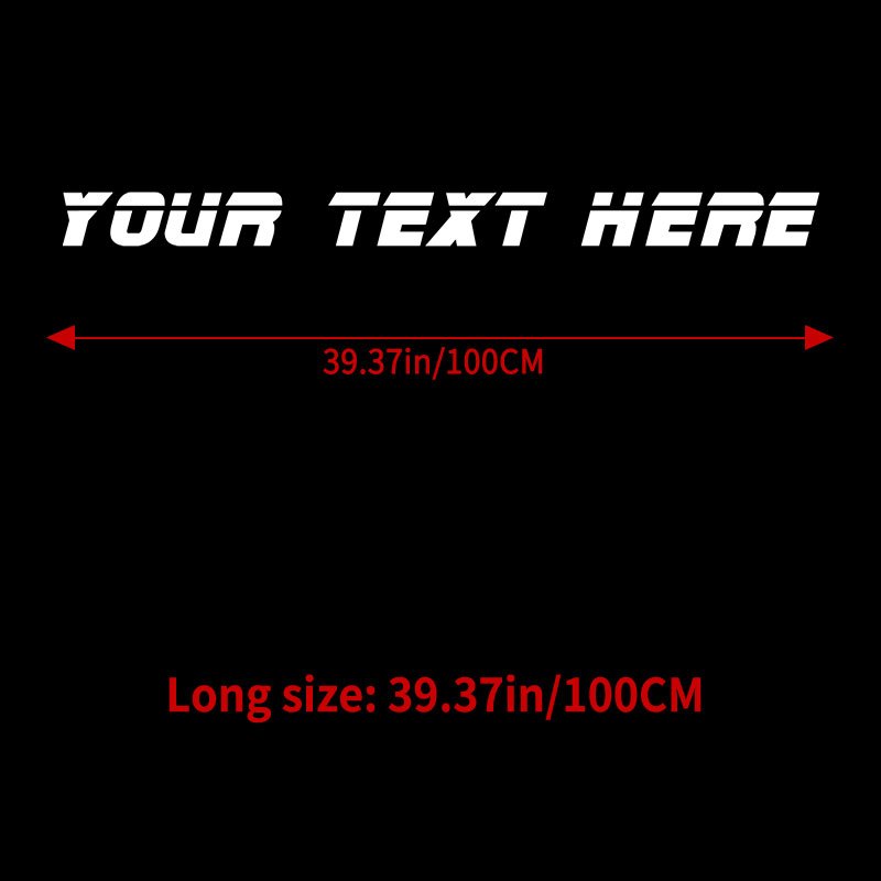 TEMU A Custom Letter Text Car Sticker Easy To Apply And Leaves No Residue, Suitable For Car Windshields, Truck Bodies, Suvs, Trendy Letter Symbols,