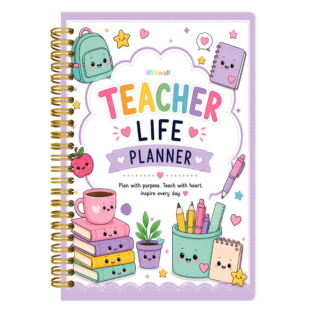 TEMU A A5 Teacher Proposal Book With Spiral Coil Binding Offers A Comfortable Writing Experience, Ideal For Course Planning, Schedule Management,