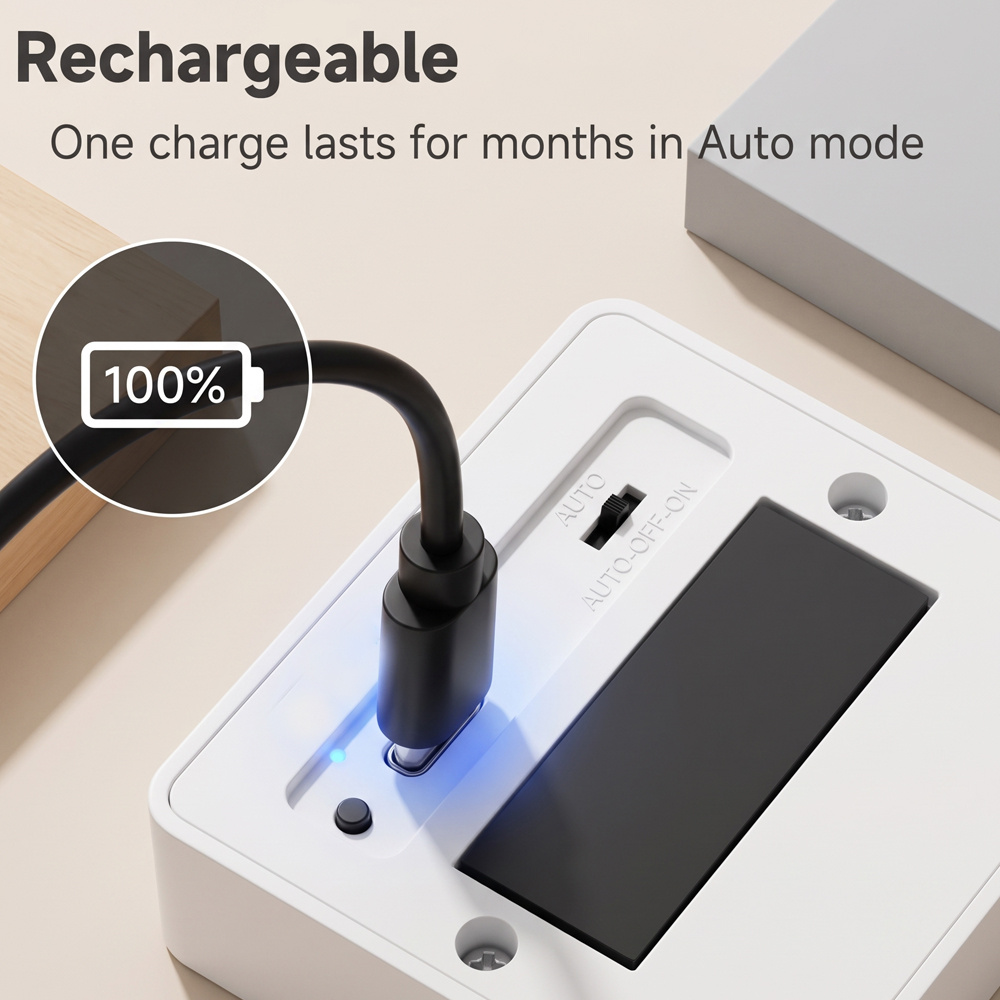 Smart Motion-Sensing Night Light with Dimmable Cabinet Light