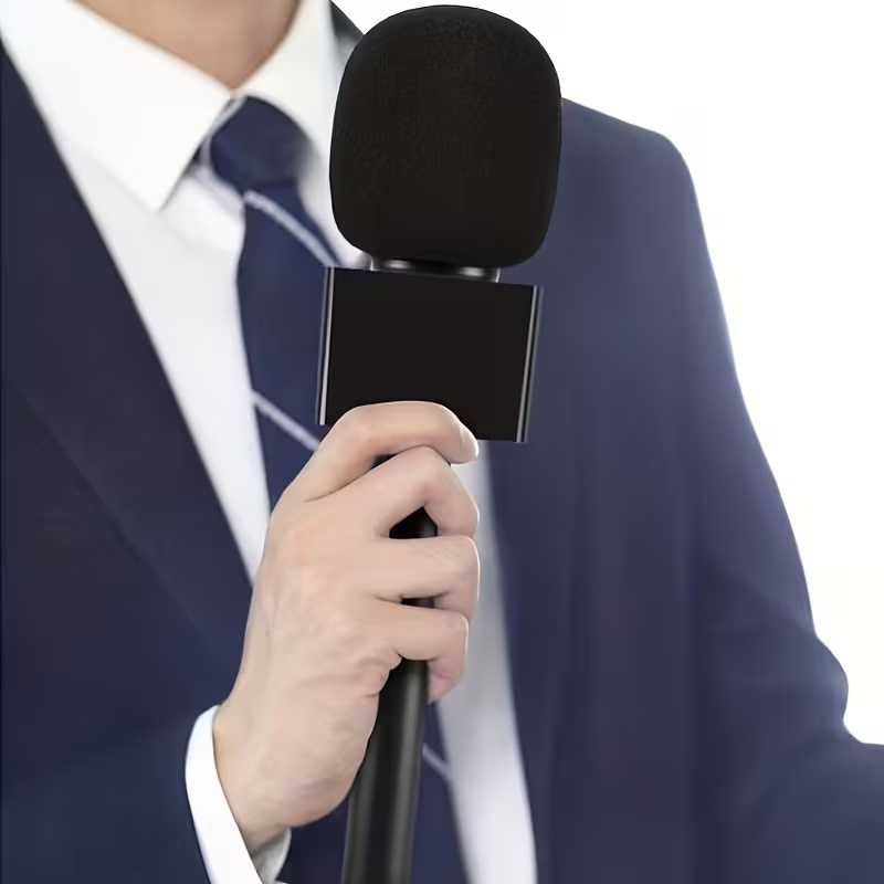 TEMU Op maat gemaakte -pop- en windscherm - Schuimwindscherm geschikt voor microfoons, speciaal ontworpen voor opnemen en livestreamen