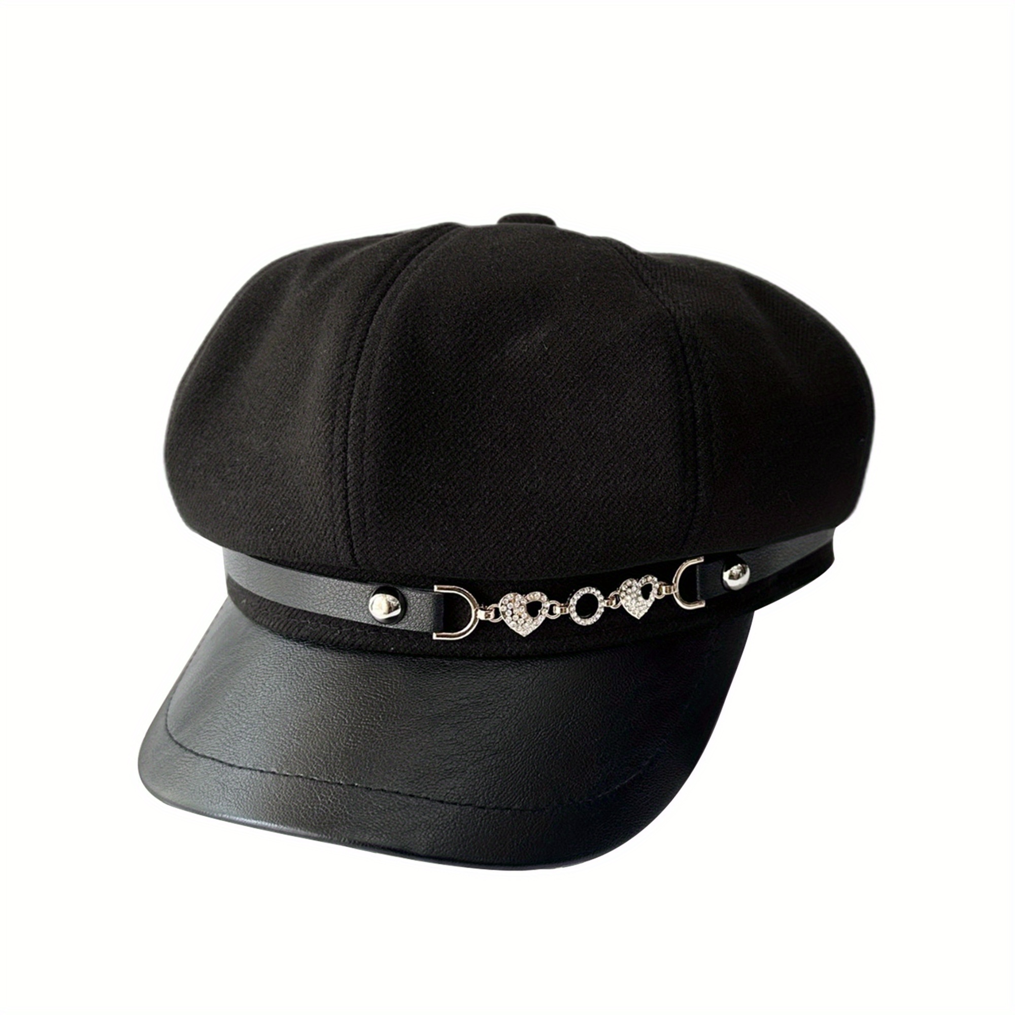 womens elegant french style beret hat pearl accents - Temu display picture 2