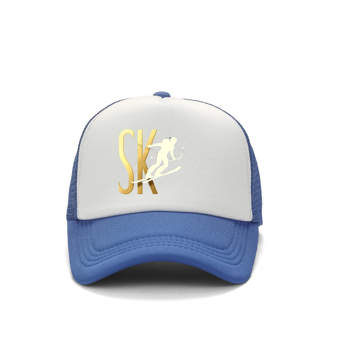 snapback baseball cap with sk print design polyester wear ideal gift for family sports cap casual headgear durable details 7