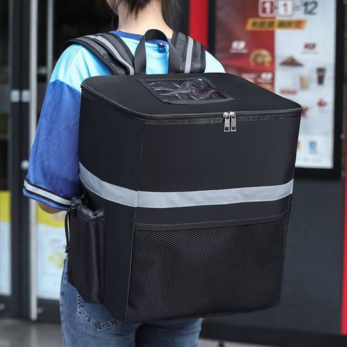 large capacity insulated delivery bag durable food carrier backpack for delivery and kitchen supplies