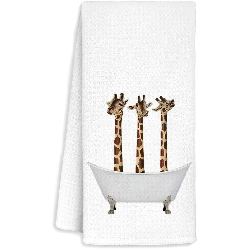 

1pc Interesting Giraffe Bathroom Decor, Giraffe Bathroom Towel, Giraffe Gift , Baby Boy Girl Bathroom Decor, Bathroom Decor Towel 18 * 26inch