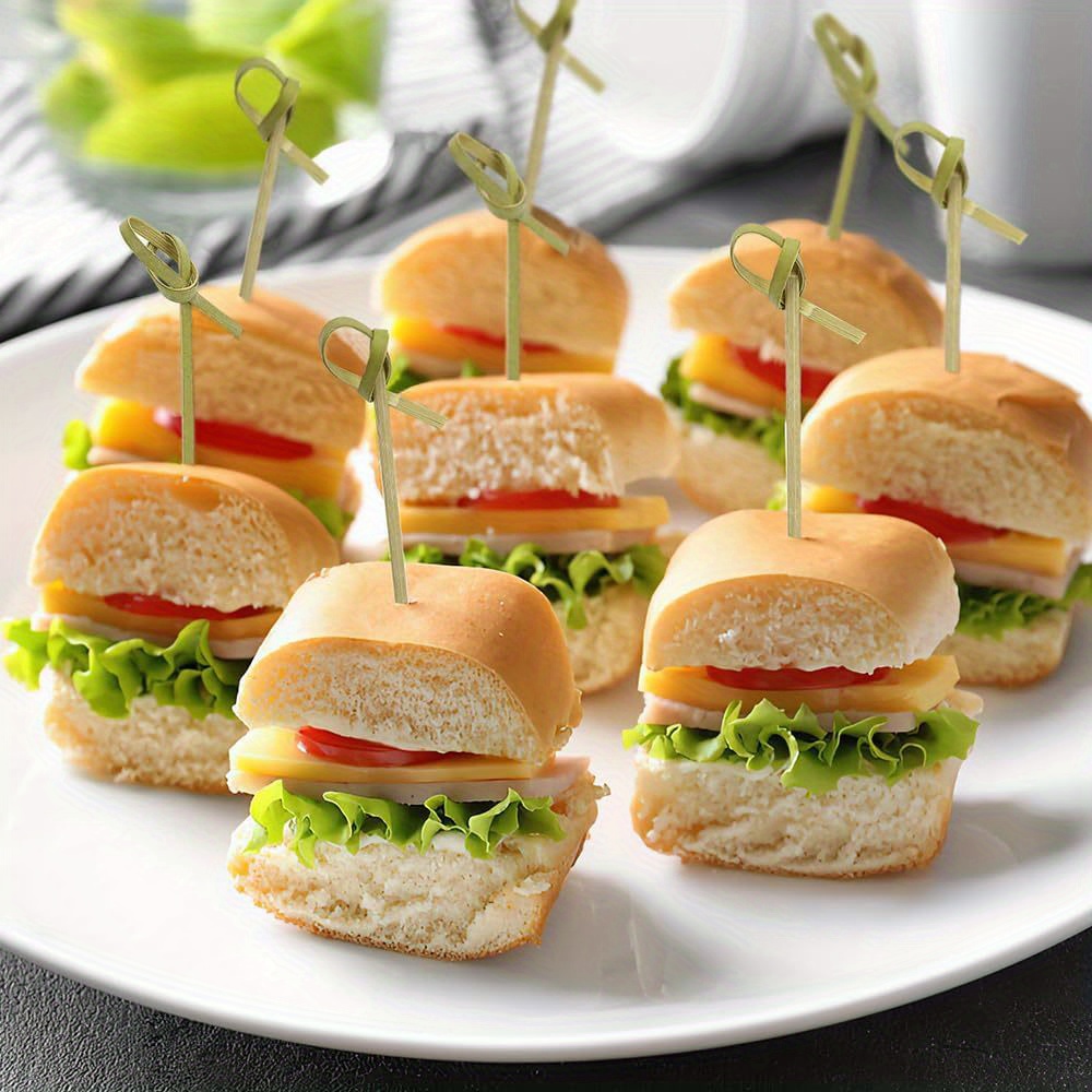 100pcs inch natural bamboo skewers disposable fruit Temu