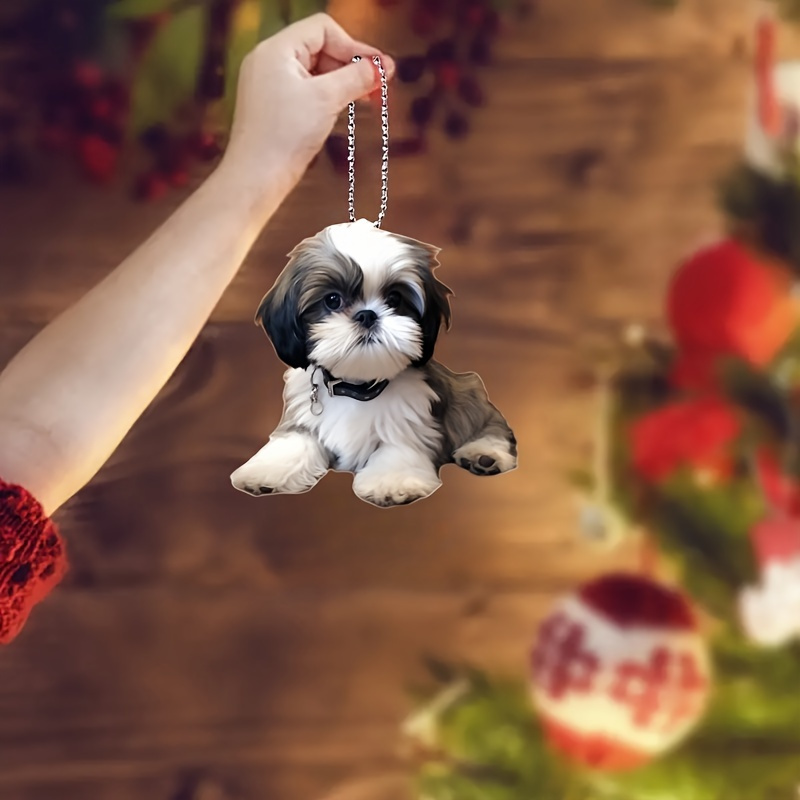 

Shih Tzu Pendant - 2d For Car Mirrors, & Decor, Backpacks, Wallets & Keychains -