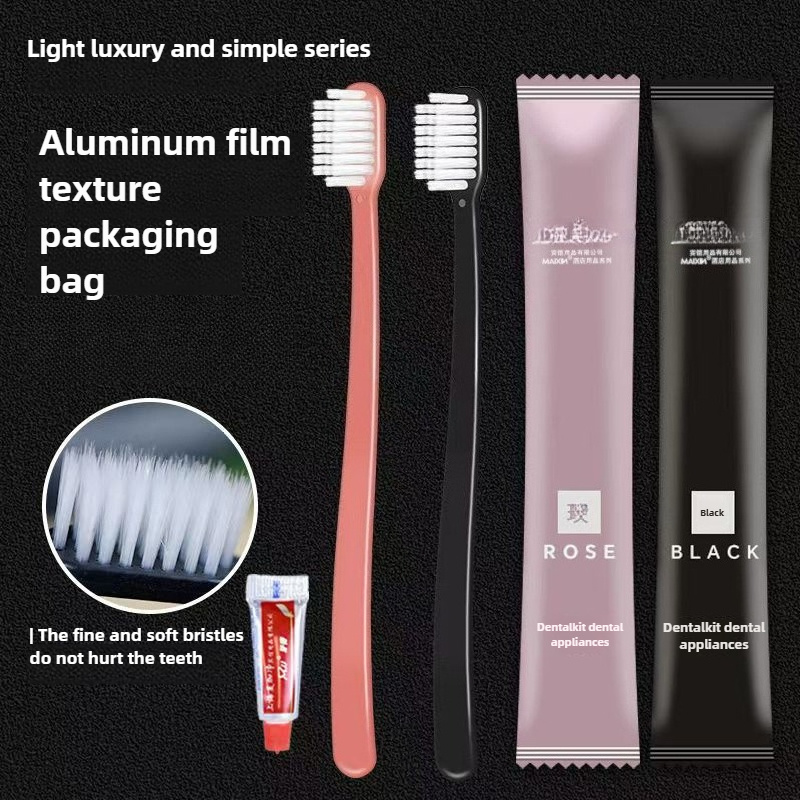Portable Travel Toothbrushes and Toothpaste Sets, Full-Size Design