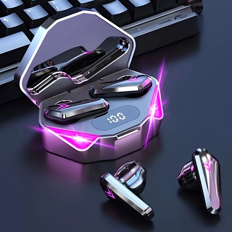 Casque Audio Gaming Bluetooth Cool avec Affichage Numérique, Son 3D Immersif pour une Expérience de Jeu Différente, Faible Latence
