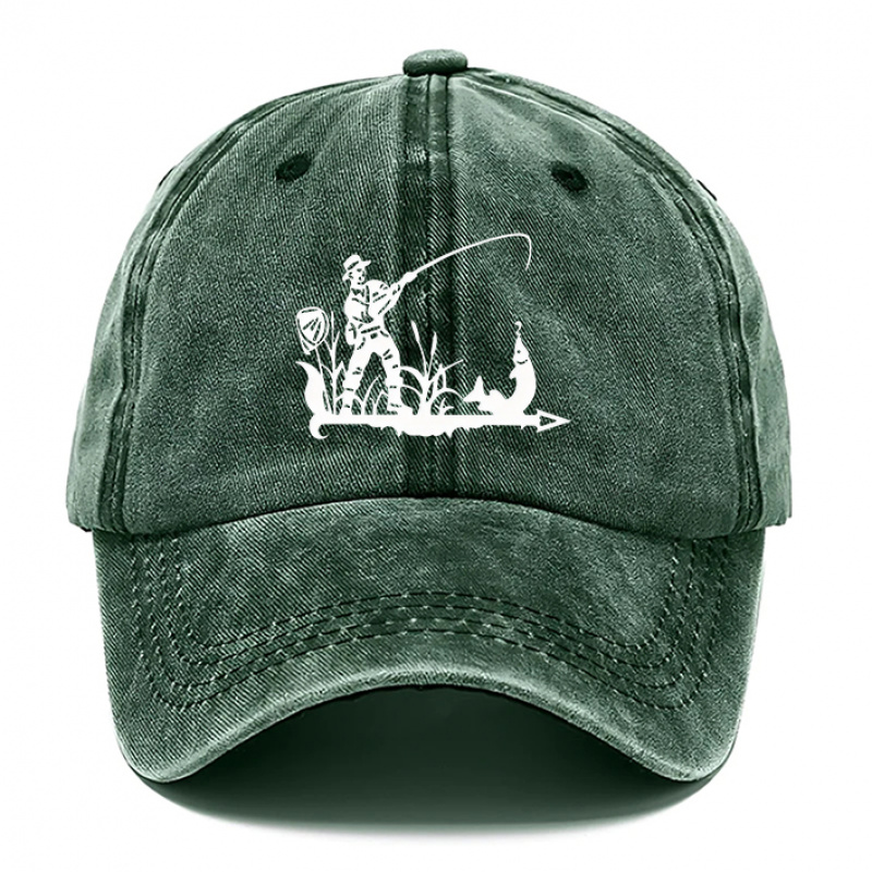 TEMU 1 pièce Chapeau style pêche, Chapeaux de style pour homme, Chapeau de plage pour femme, Casquettes de baseball délavées, Casquettes délavées