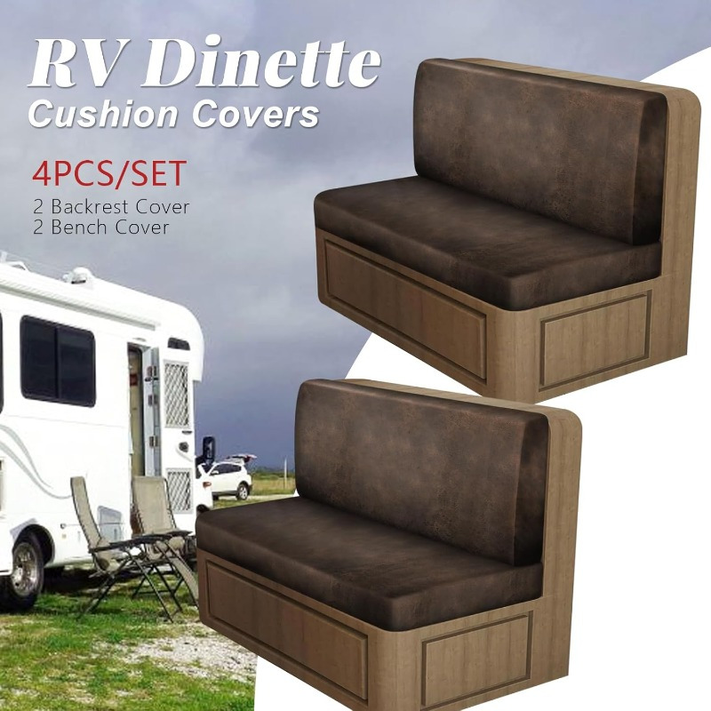 Camper Dinette Rv Bench Covers Rv Cushion Covers Seat Covers Set