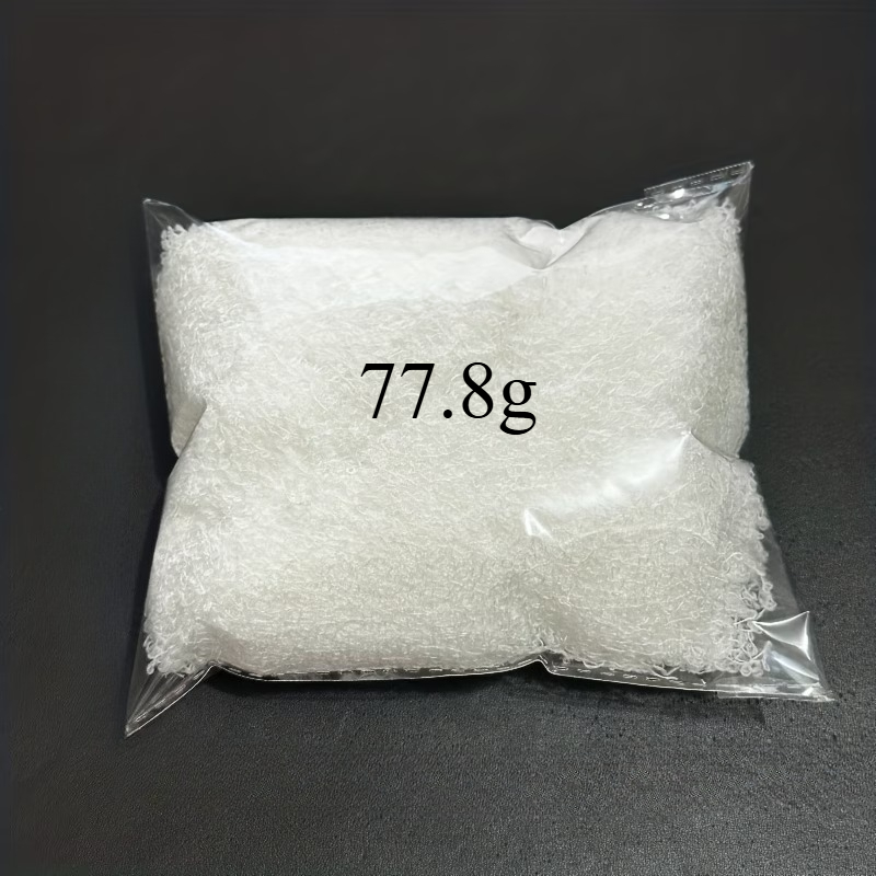 TEMU 77,8 fibre à effet neige réaliste - de neige artificielle blanche d' naturelle pour Noël, , et la décoration de table ; Parfait pour les