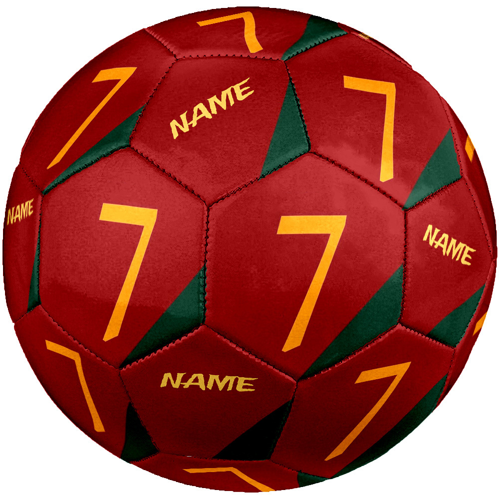TEMU 1pc 7 Pattern, Customizable Name, Professional Size 5 Soccer Ball - Unisex, High Elasticity And Wear-resistant, Suitable For Training And