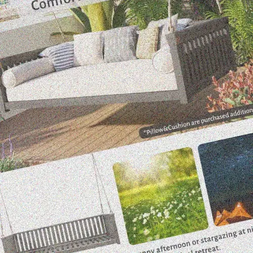 patio minimalist twin size garden swing bed wood porch swing with ropes for backyard safe sloped design gray