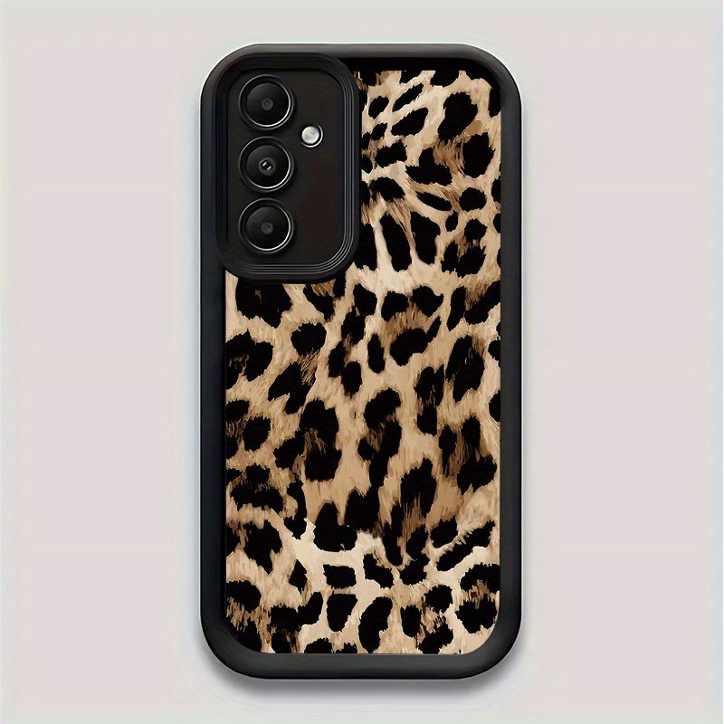 TEMU Phone Case: Real Leopard Print Pattern, Thickened All Inclusive High-end Uv Printed Pattern Phone Case, All Inclusive Protection Suitable For