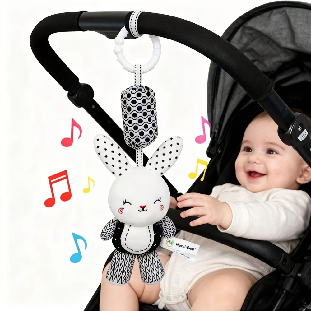 Baby Wind Chime Stroller Toy with Cute Animal Design