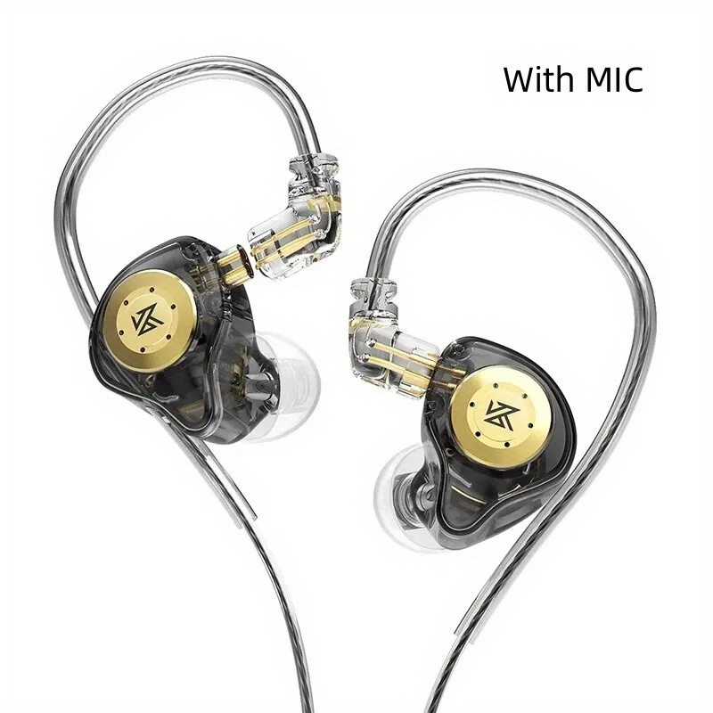 Kz Edx Pro Headphones With Hifi For Music, In-ear Noise Cancelling Gaming Earbuds Featuring A Microphone, Kz Zsn