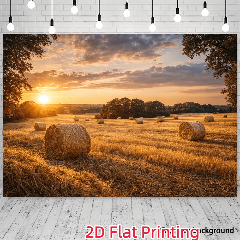 Golden Wheat Fields Autumn Countryside Banner