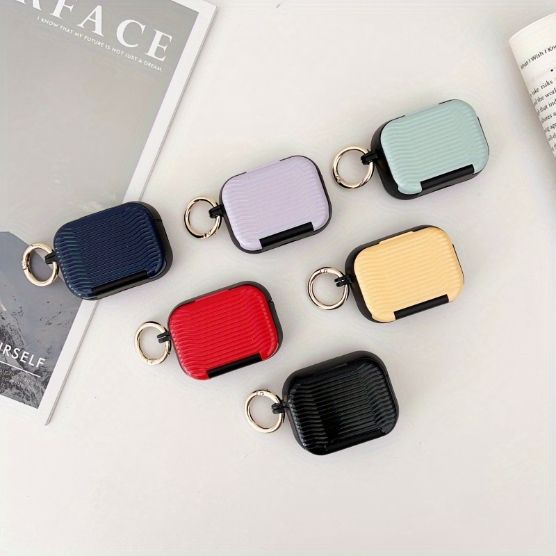 Wave Mirror Case for Apple for Airpods 4 2Nd Generation Wireless for Airpods 3 Headphones for Airpods 3 Makeup Mirror Pro Phone Stand 1/2 Generation Headphone Case