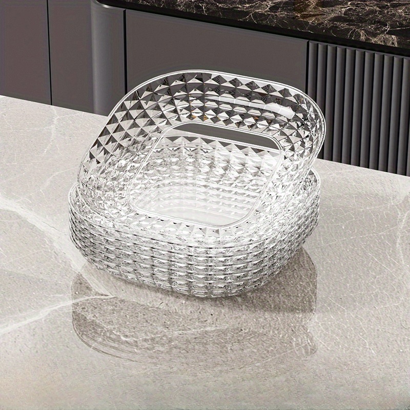TEMU 8pcs Square Tray Set, Suitable For Trash Trays, Bone Picking Dishes, Fruit Plates, Dessert Plates, Cake Plates, Snack Plates, Breakfast Plates,