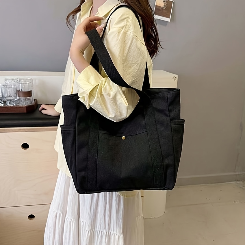 TEMU Tote Bag, Minimalist Women's Handbag, Casual Shopping Bag, Large-capacity Shoulder Bag, Suitable For Work, Travel, Multifunctional, High