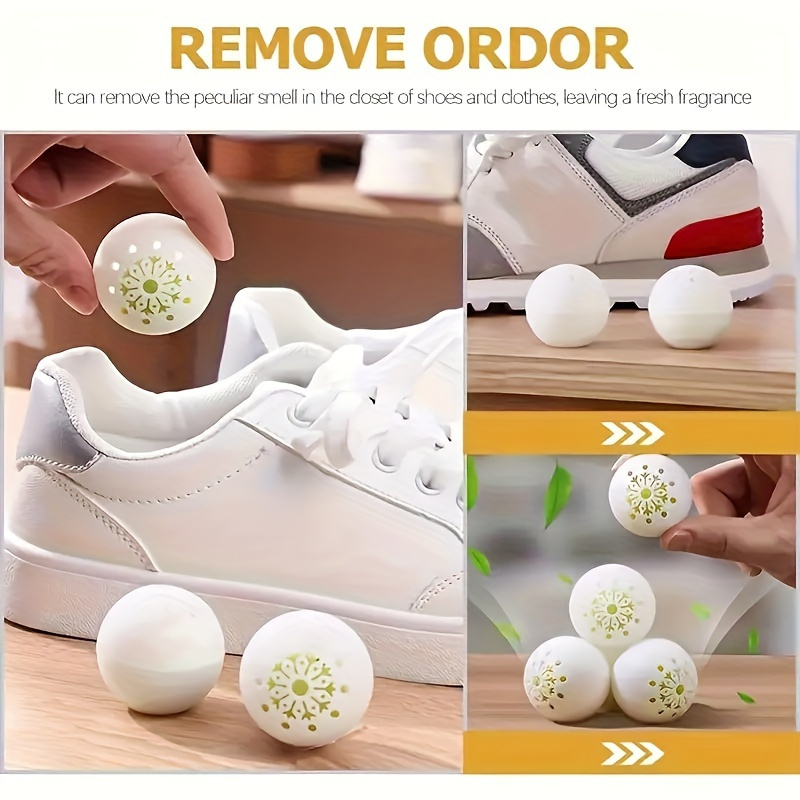 6/12pcs Odor Eliminating Scented Balls - Powerful Foot & Shoe Deodorizer - Long-Lasting Freshness for Sports, Leather Shoes, And Cabinets - Natural Fragrance, Reusable details 8