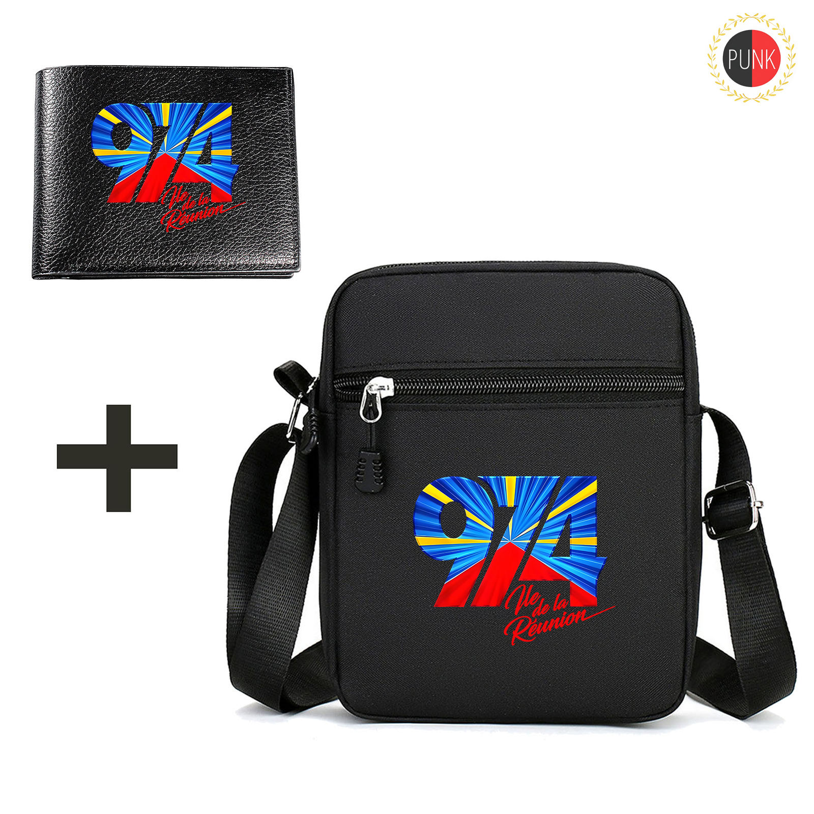 TEMU [Ensemble 1+1 pièce] Ensemble Sac à bandoulière et portefeuille 2-en-1 974 pour homme - Sac à bandoulière en tissu Oxford de haute qualité avec